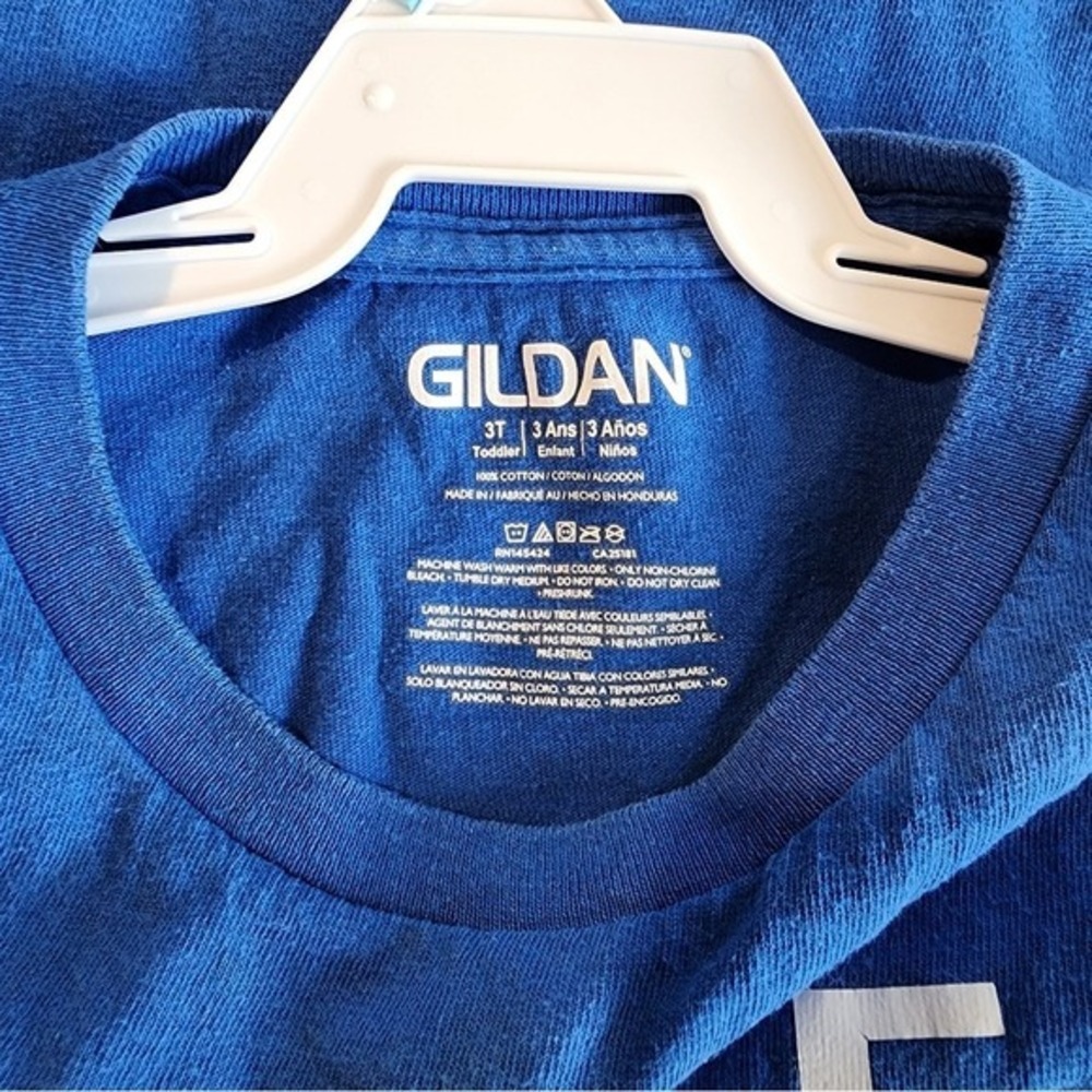 Gildan Toddler 3T Blue Nice Legs Turkey Drumstick Thanksgiving Graphic Tee Shirt - Picture 6 of 9